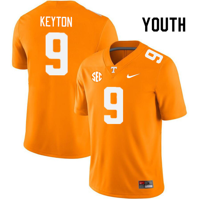 Youth #9 Ramel Keyton Tennessee Volunteers College Football Jerseys Stitched Sale-Orange - Click Image to Close